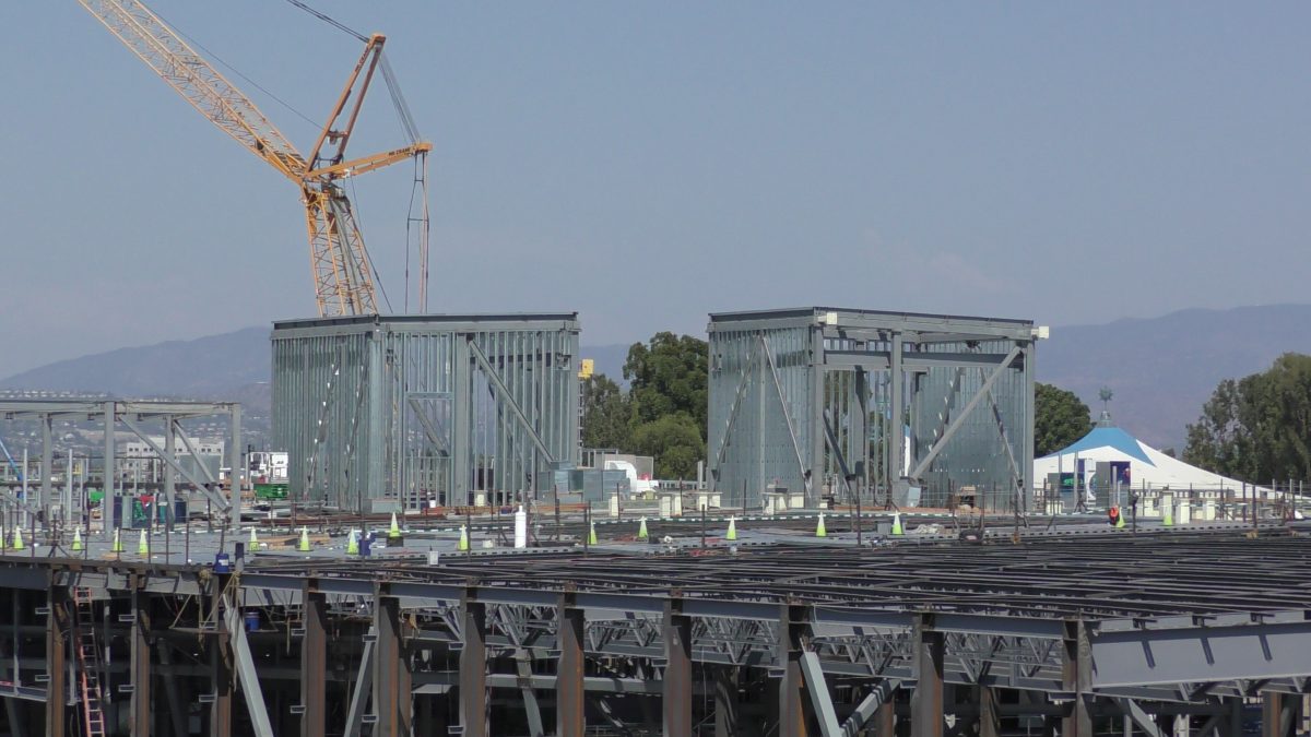 Star Wars Land construction at Disneyland Park, June 28th, 2017