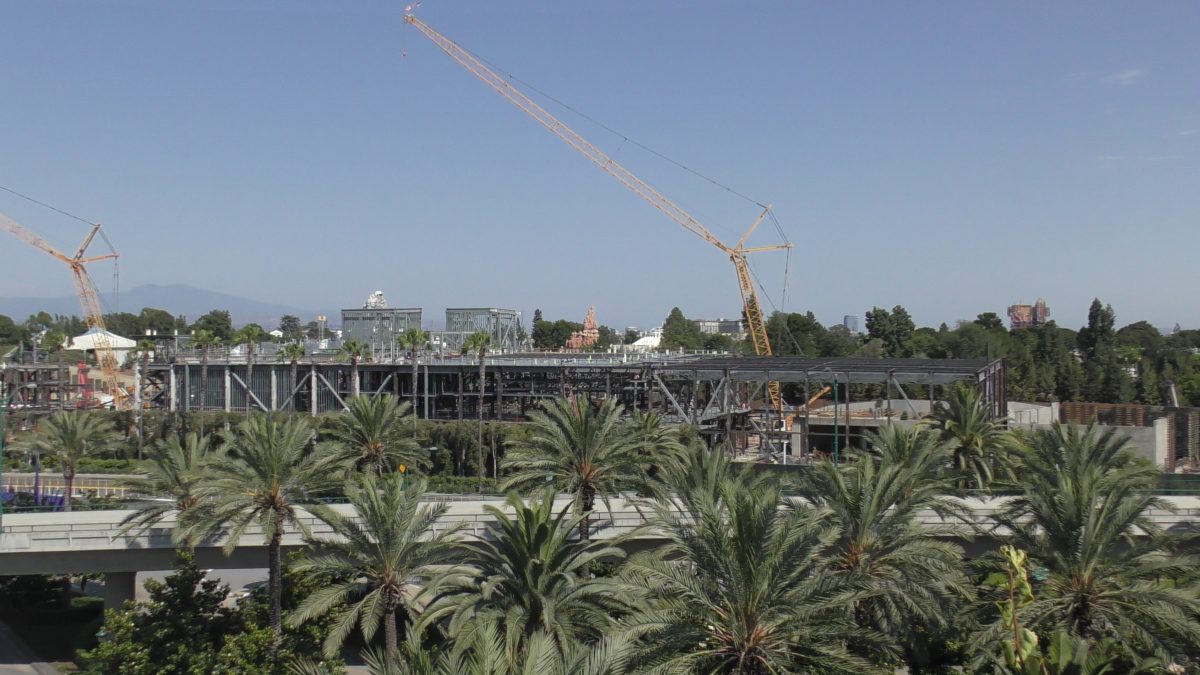 Star Wars Land construction at Disneyland Park, June 28th, 2017