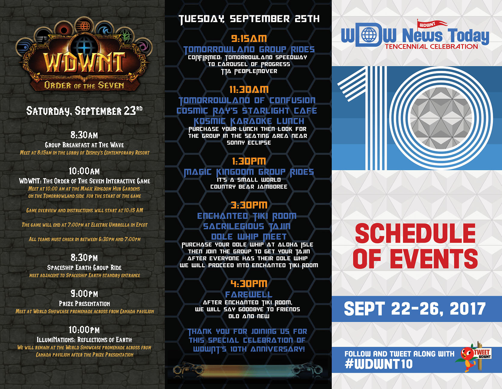 wdwnt10 schedule 1