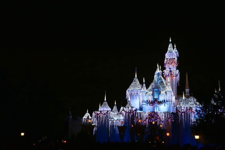 Disneyland Castle at Night Holiday