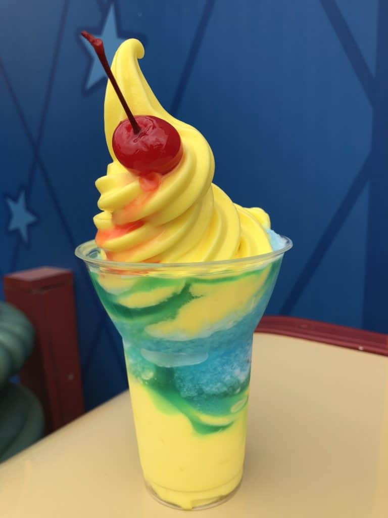 The PIXAR Pier Parfait from Adorable Snowman Frosted Treats in PIXAR Pier at Disney California Adventure 