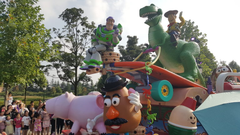 Mickey's Storybook Express at Gardens of Imagination, Shanghai Disneyland, Summer 2018.