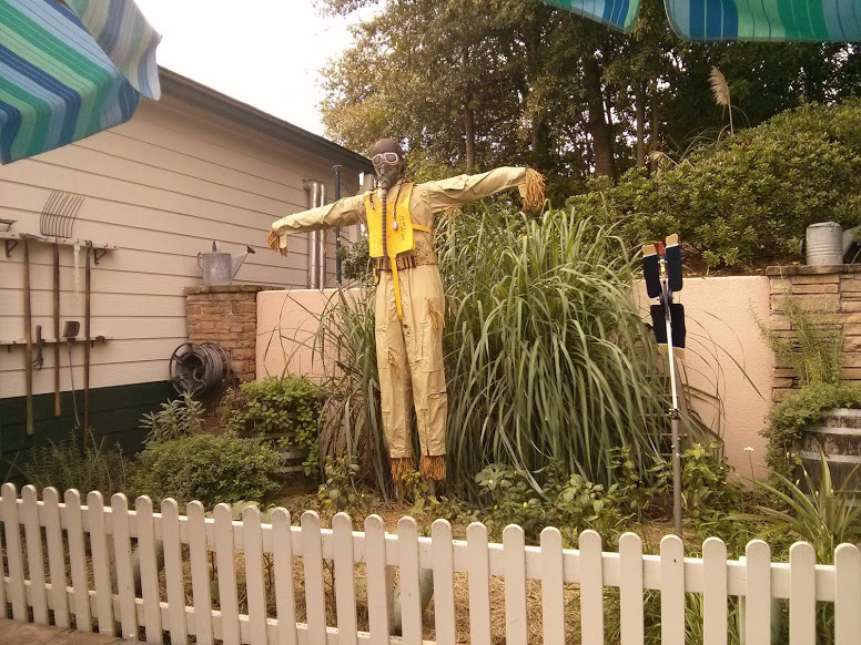 Victory Garden scarecrow