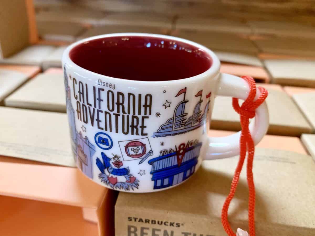 Starbucks "Been There" Mug Ornament Disneyland and Disney California Adventure