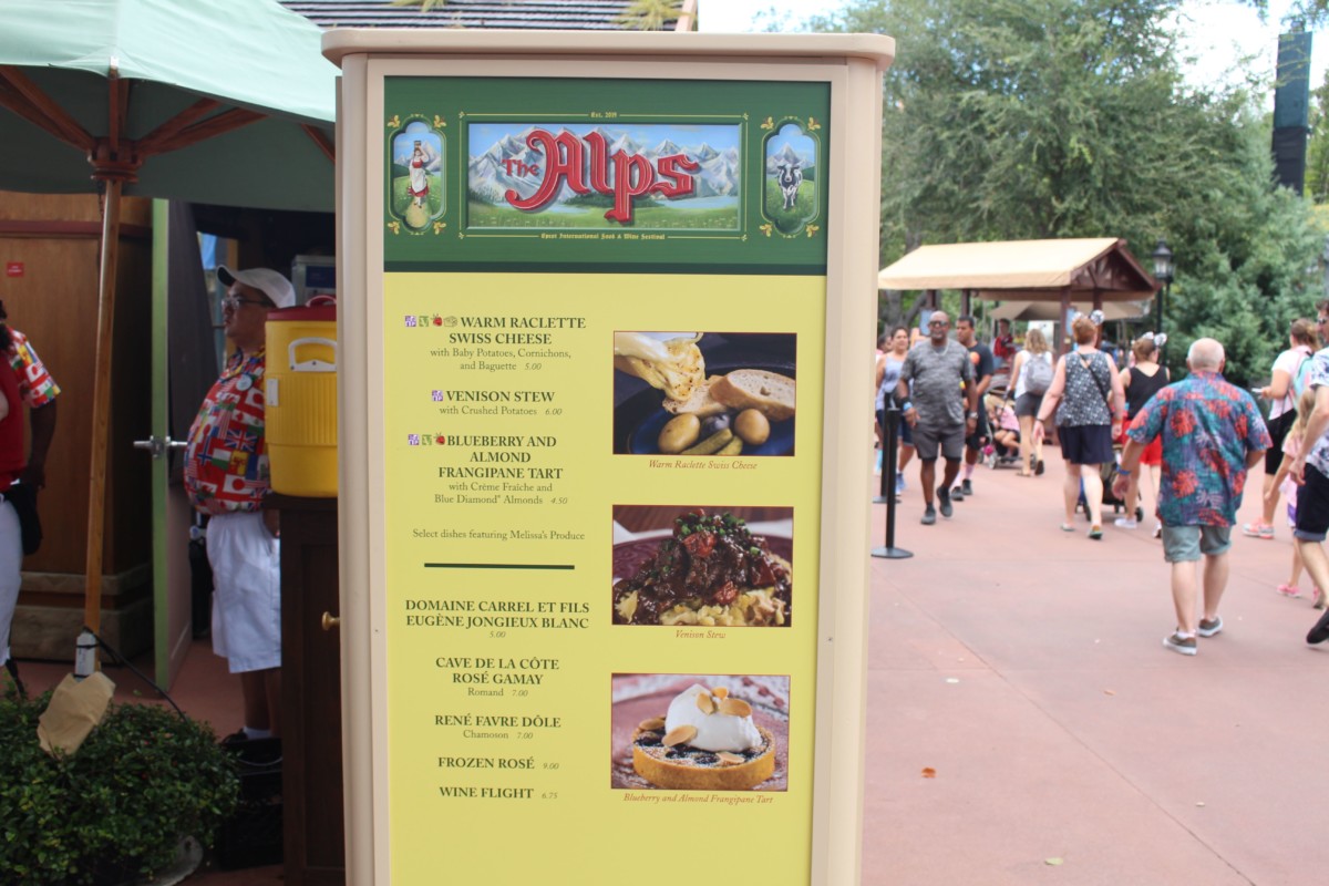 epcot international food and wine 2019 booth menus august 2019 4