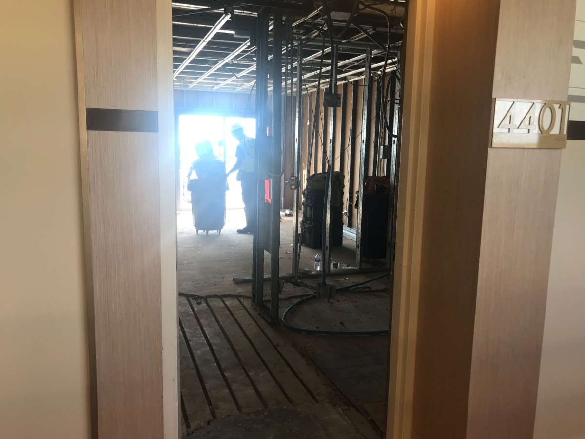 incredibles test rooms disneys contemporary resort construction inner rooms august 2019 8