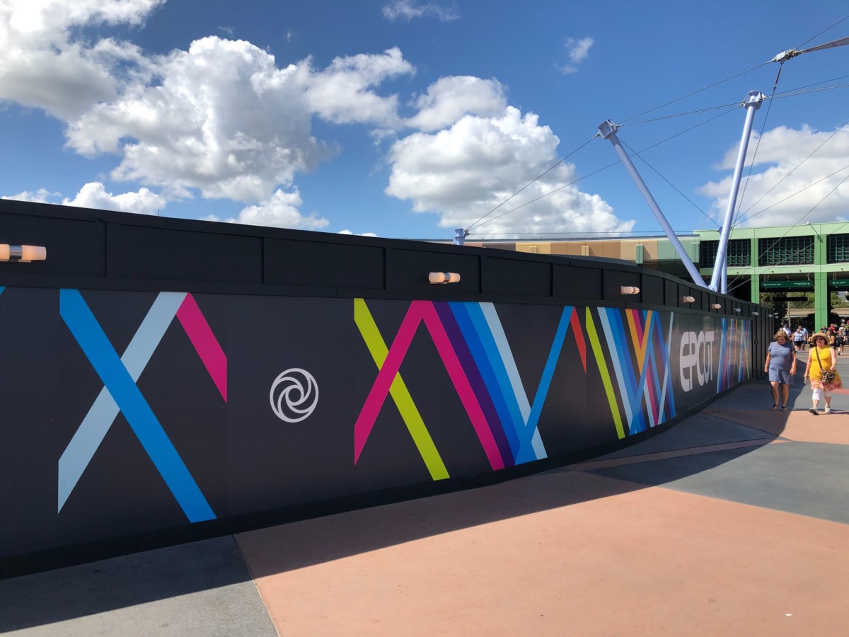 epcot construction walls paint design innoventions west oct 2019 10