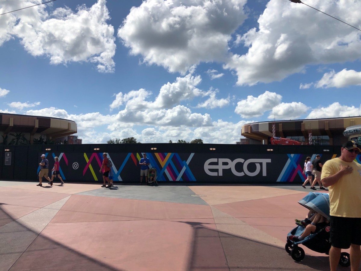 epcot construction walls paint design innoventions west oct 2019 13