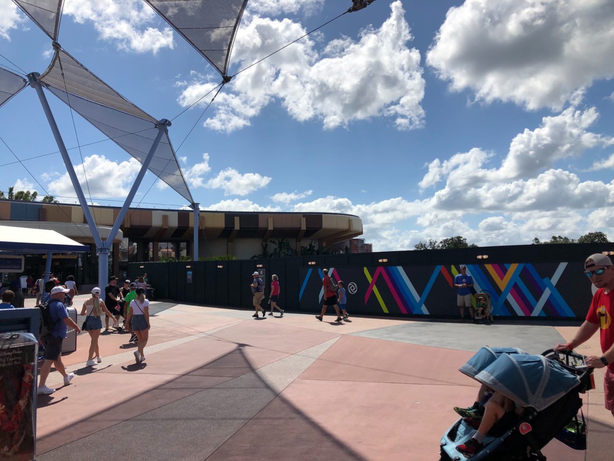 epcot construction walls paint design innoventions west oct 2019 19
