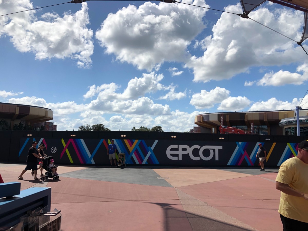 epcot construction walls paint design innoventions west oct 2019 20