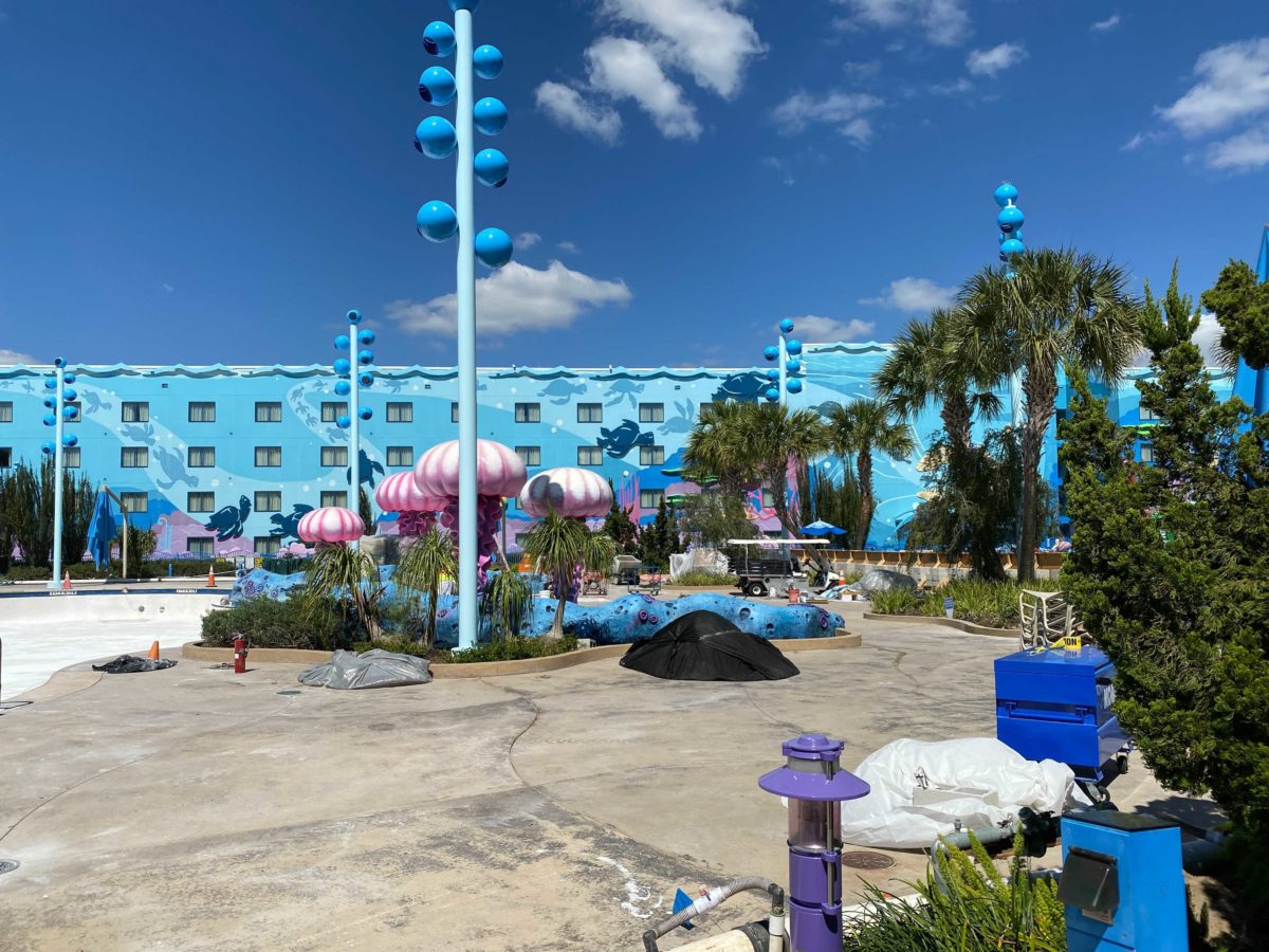 Photos Giant Character Pages Restored Work Continues On Big Blue Pool