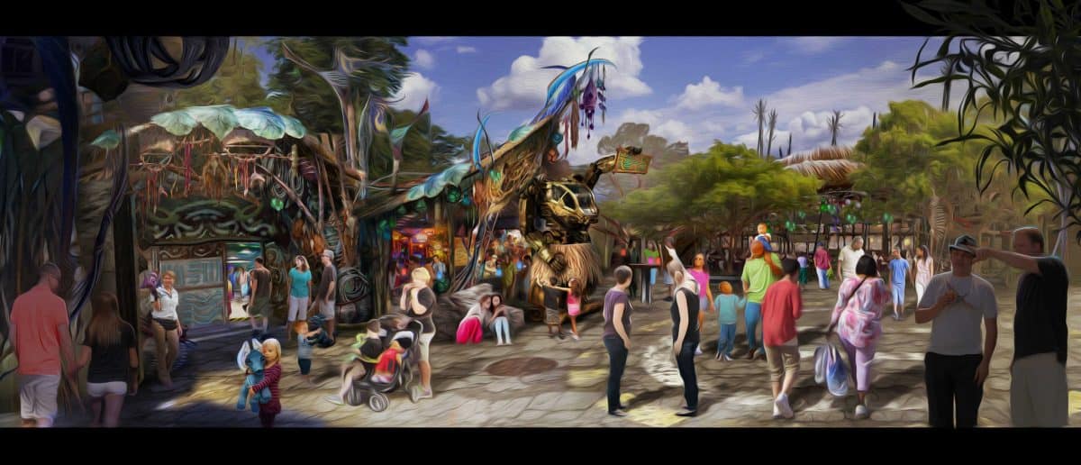 Opening in summer 2017 at Disney's Animal Kingdom, Pandora-The World of Avatar will bring a variety of new experiences to the park, including a family-friendly attraction called Na’vi River Journey and new food & beverage and merchandise locations. Pongu Pongu (pictured here) will be a special drink location with a design that is as eclectic as its Expat owner. Disney’s Animal Kingdom is one of four theme parks at Walt Disney World Resort in Lake Buena Vista, Fla. (Disney Parks)