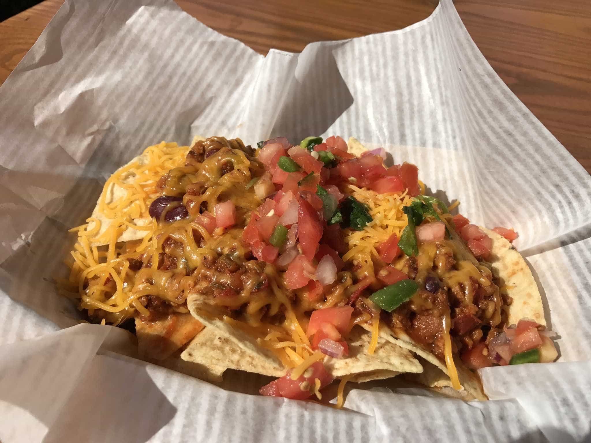 Loaded Chili-Cheese Nachos ($10.49)