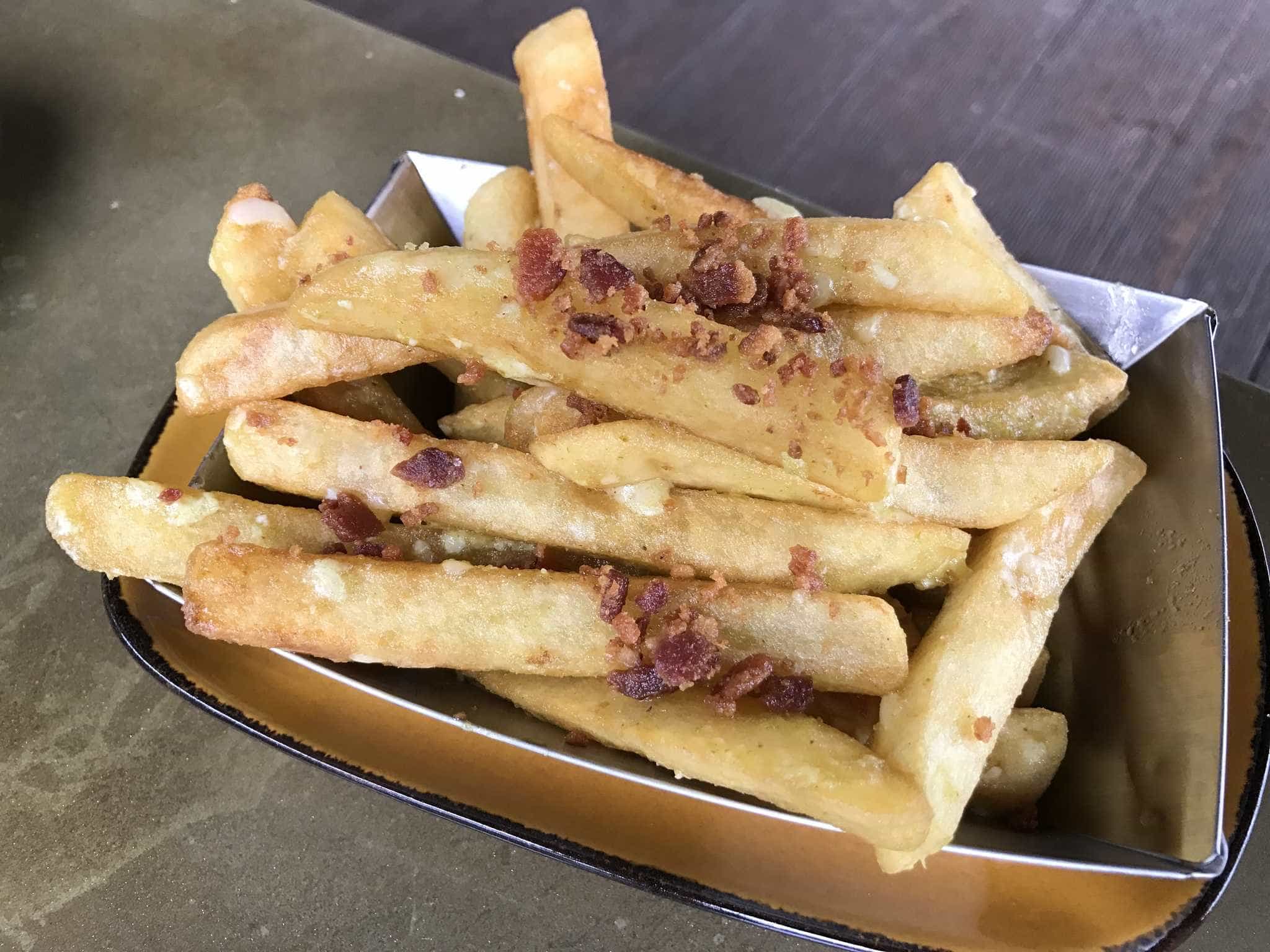 Belloq's Bacon Fries ($7)