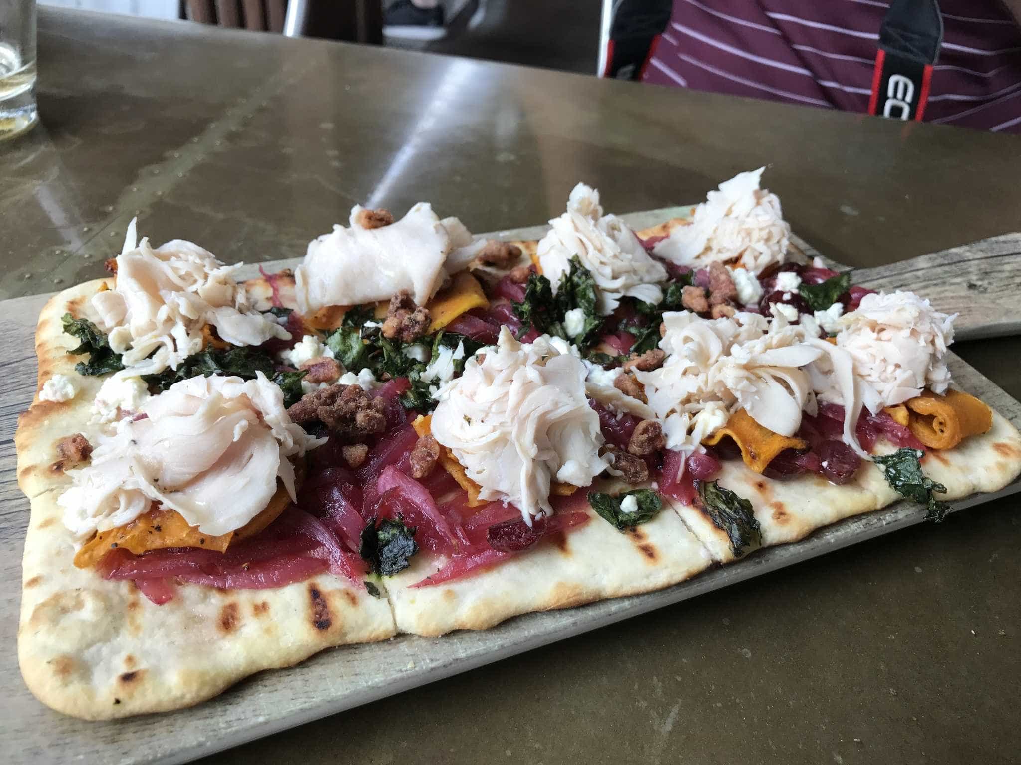 Junior's Thanksgiving Flatbread ($14)