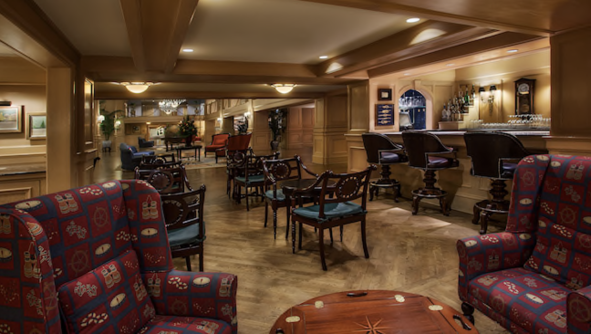 The former Ale and Compass Lounge at Disney's Yacht Club Resort, now The Market at Ale and Compass