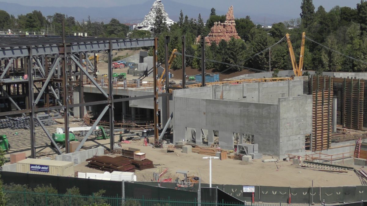 Star Wars Land construction at Disneyland Park, June 28th, 2017