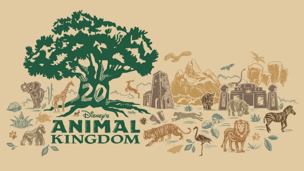 Tree of Life Banner representing the 20th Anniversary of Disney's Animal Kingdom