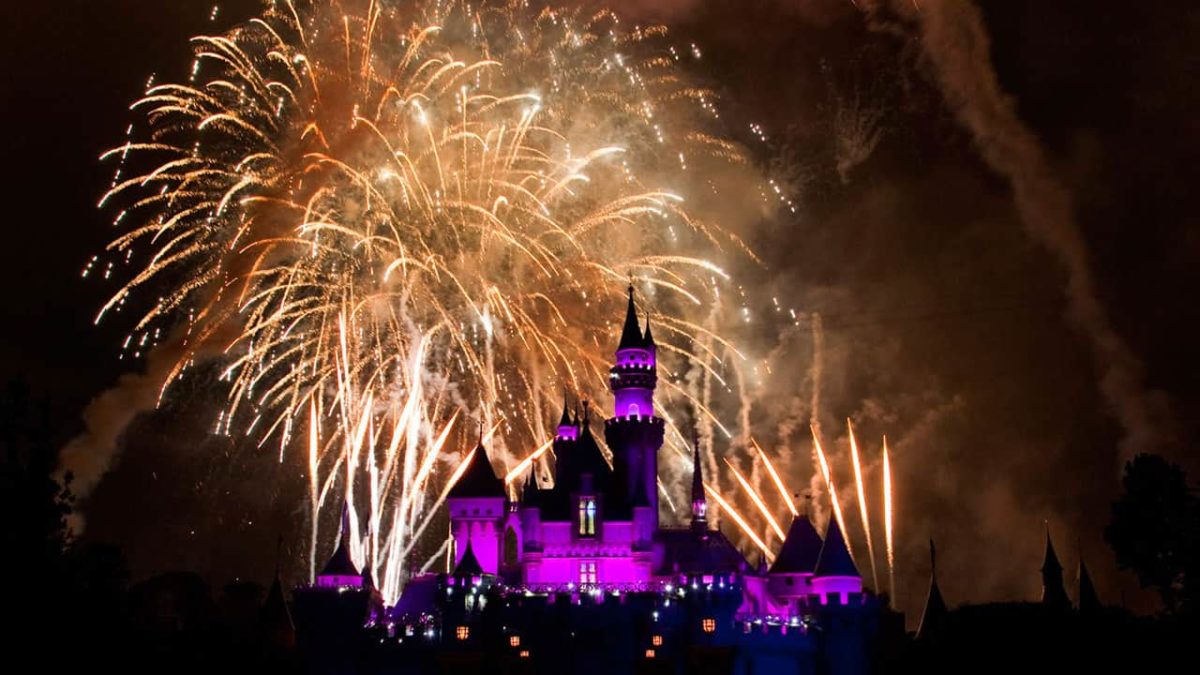 Fireworks at Disneyland