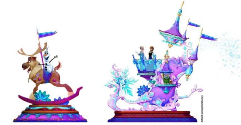 Concept Art Frozen Float (Discover Wonder) Disney Stars on Parade at Disneyland Paris