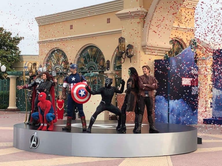 Opening with super heroes at Marvel Summer of Super Heroes at Disneyland Paris