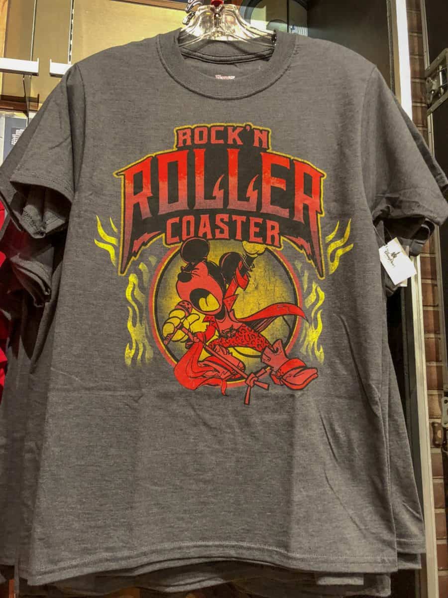 disney rock n roller coaster shirt