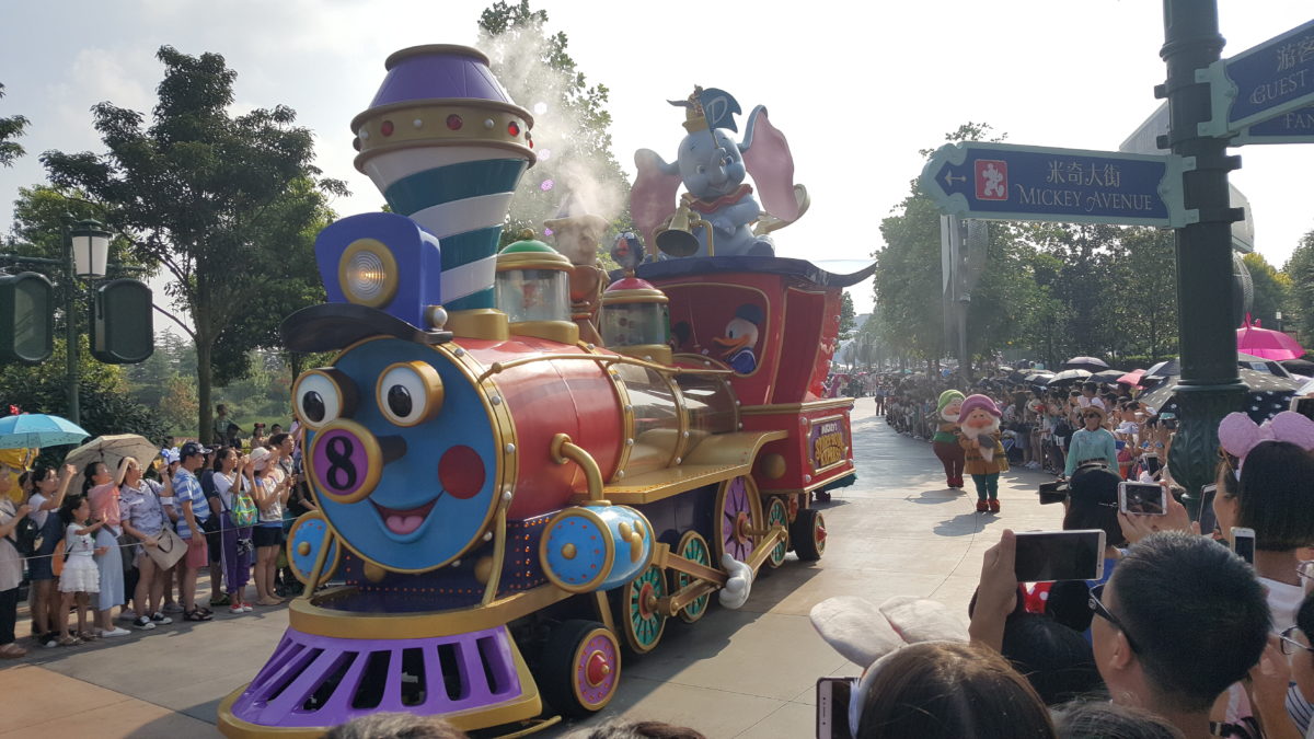 Mickey's Storybook Express at Gardens of Imagination, Shanghai Disneyland, Summer 2018.