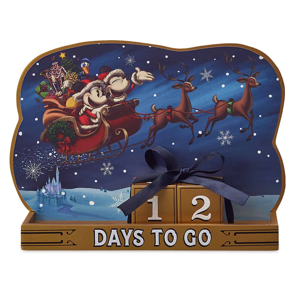 Santa Mickey and Minnie Mouse Holiday Countdown Calendar