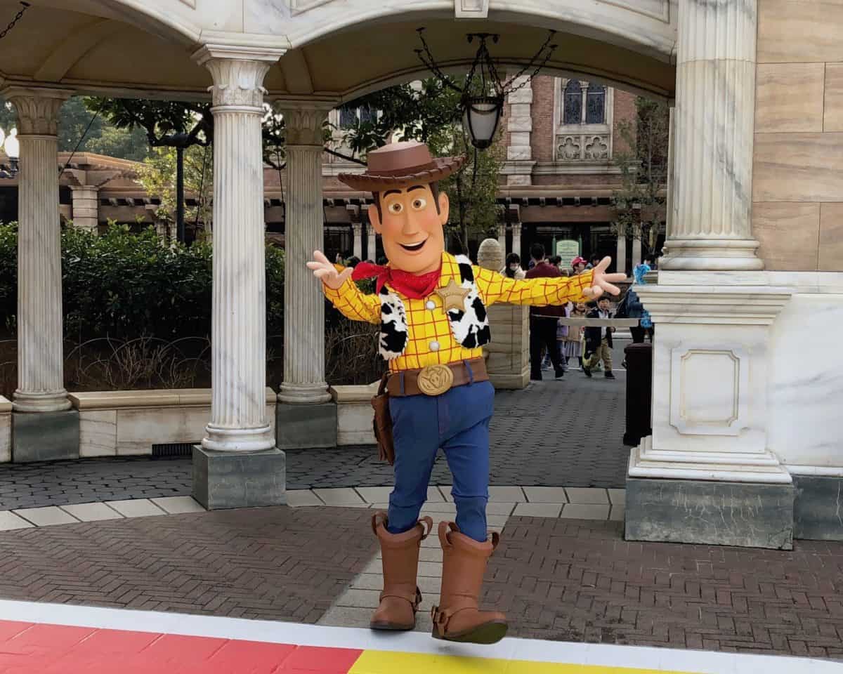 Woody in American Waterfront at Tokyo DisneySea