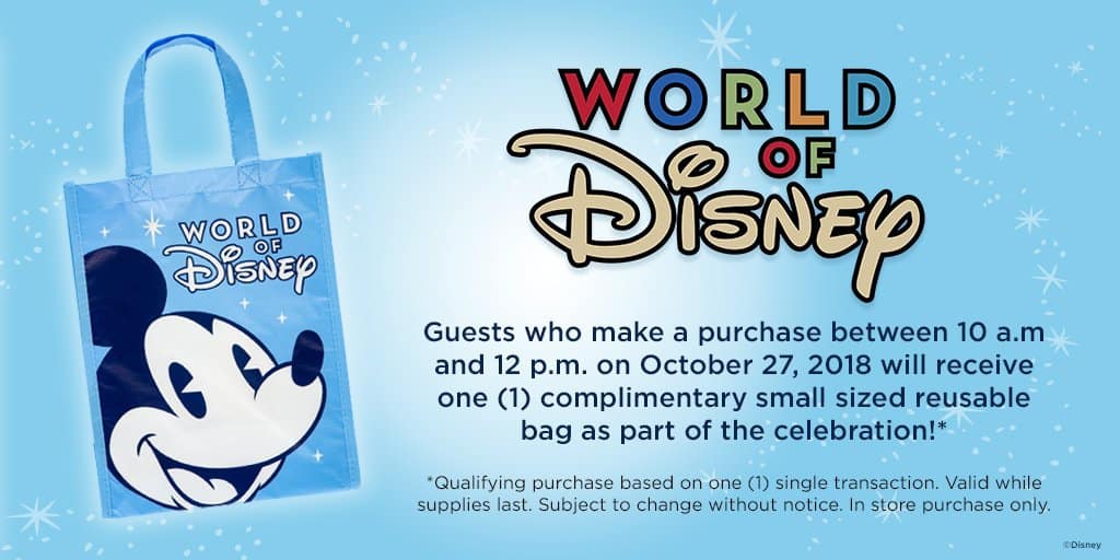 World of Disney FREE Bag
