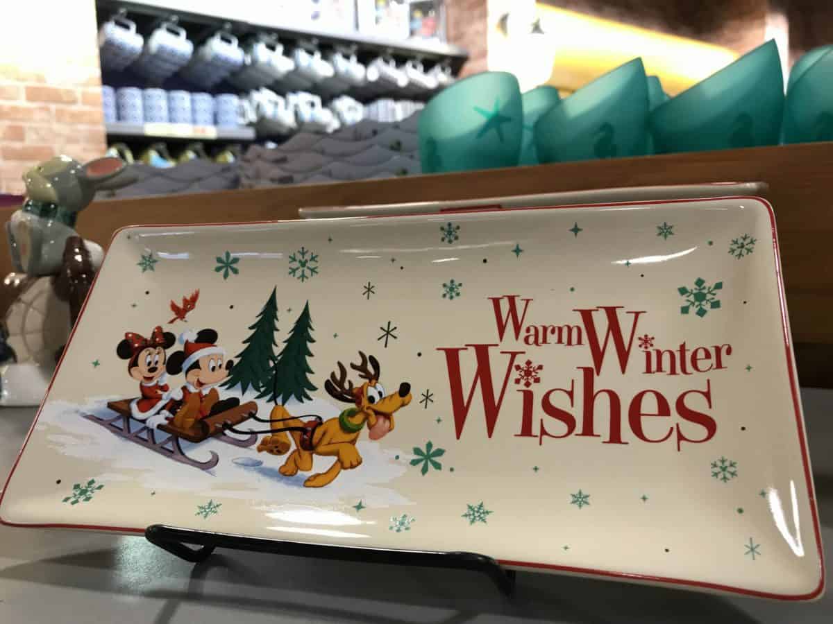 Mickey and Minnie Holiday Plate