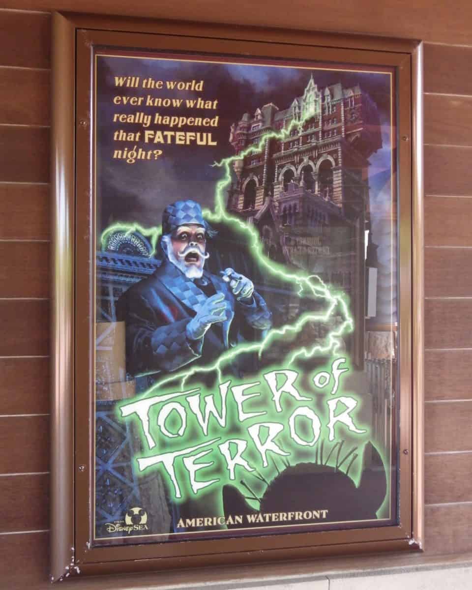 DisneySea Tower of Terror Ride Poster