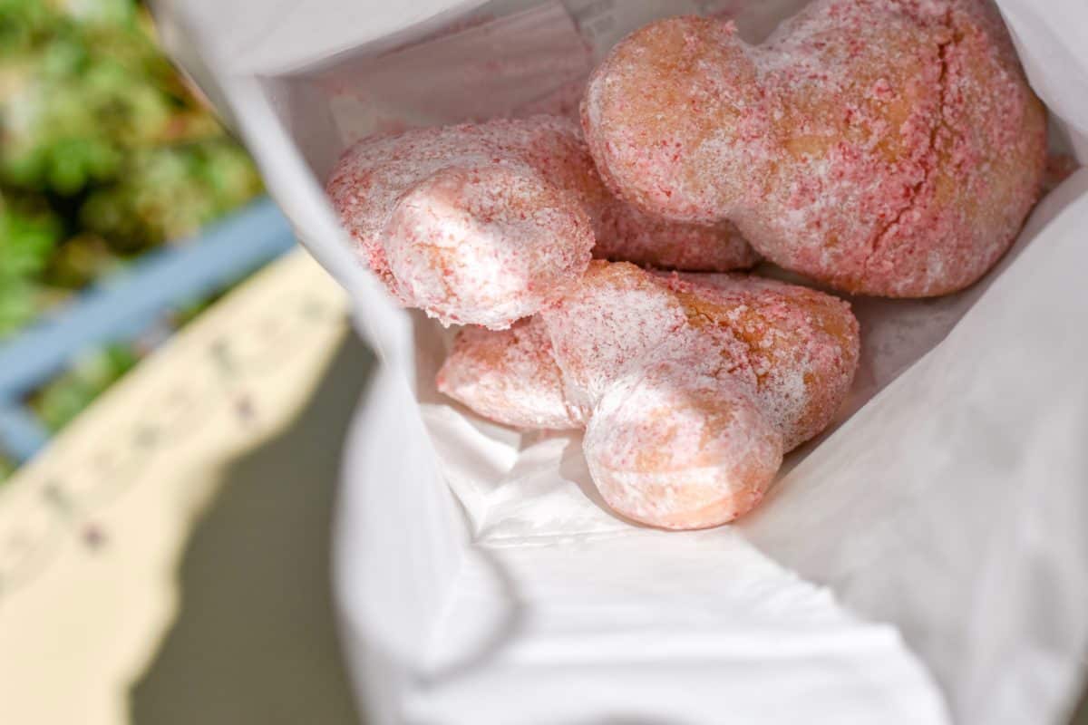 Candy Cane Beignets at Disneyland