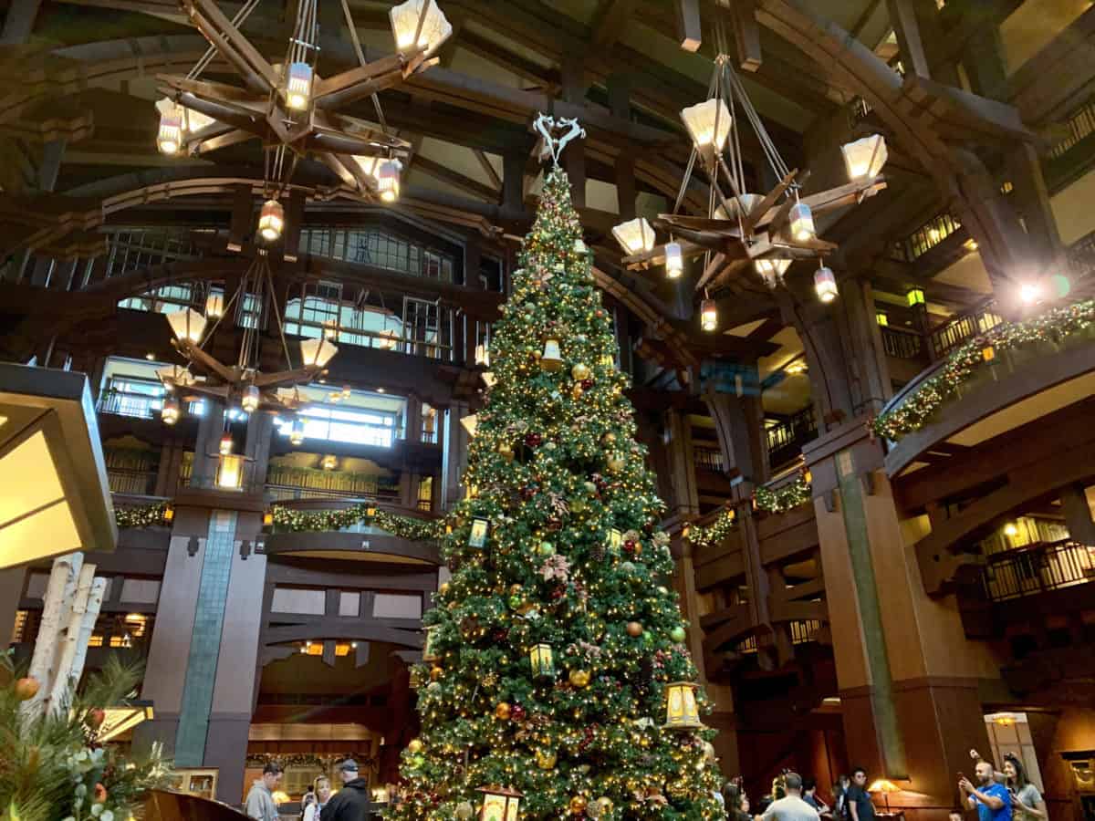 Disneyland Downtown Disney Grand Californian Hotel and Spa Christmas Tree