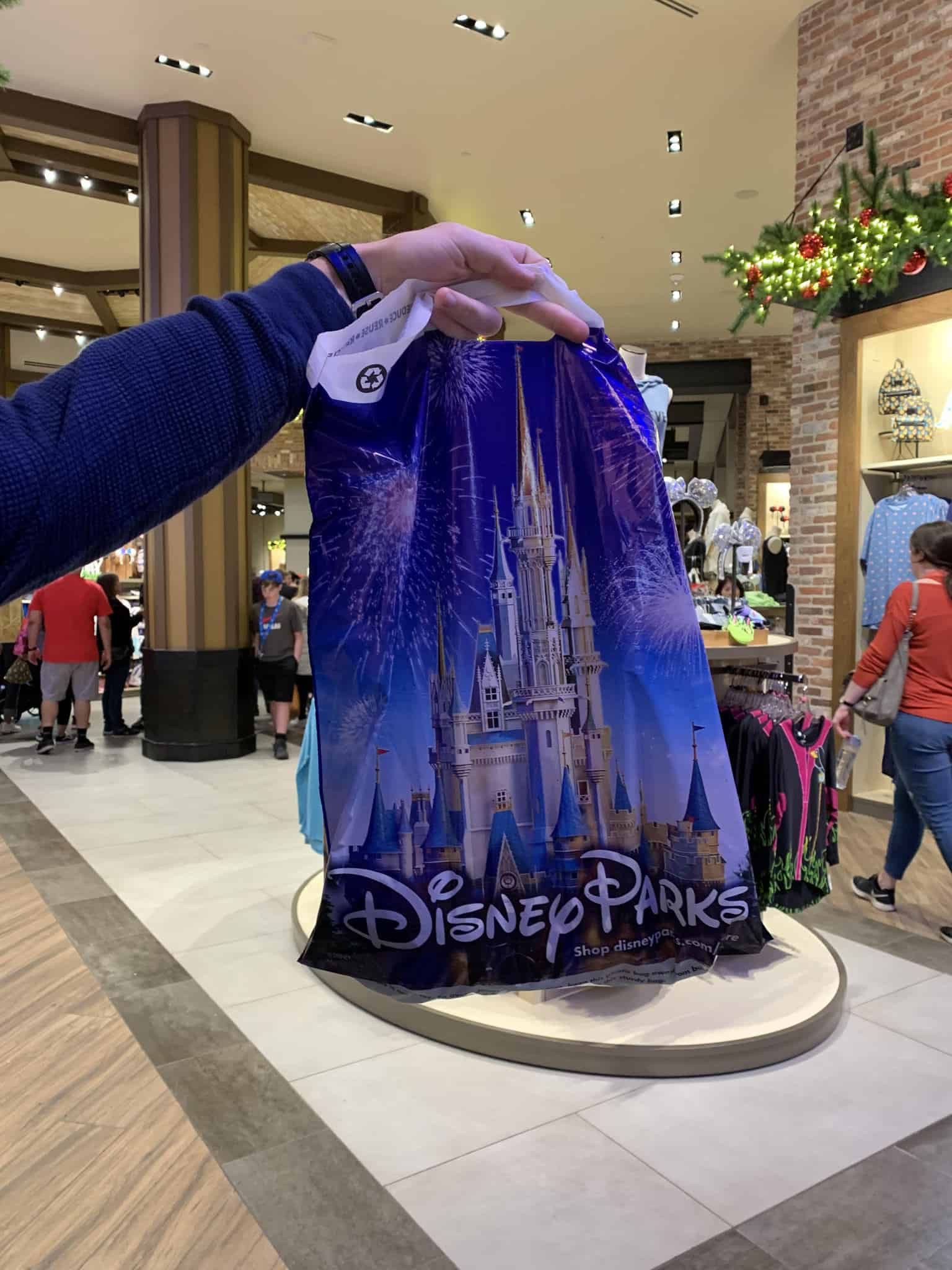 Disneyland Downtown Disney World of Disney Plastic Bag