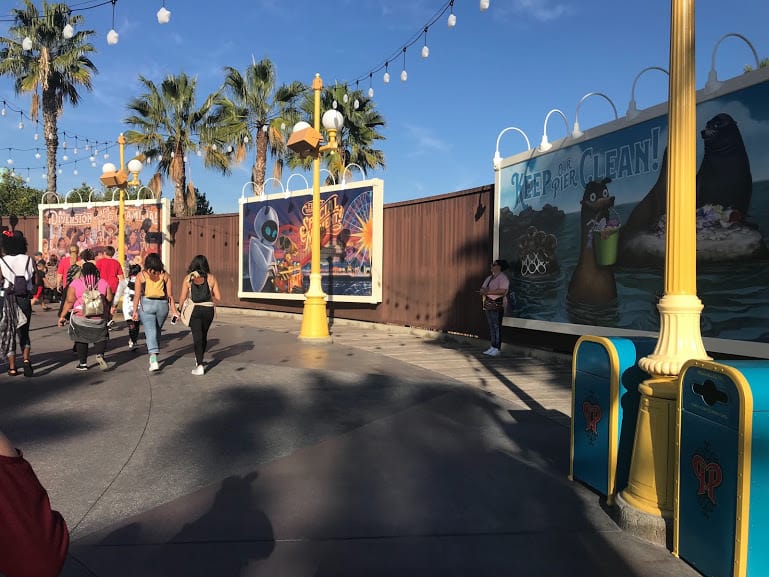disney california adventure pixar pier billboard