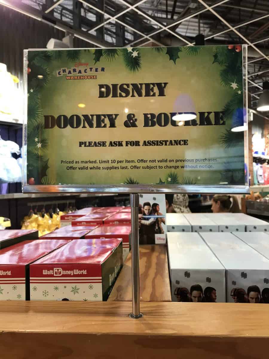 character warehouse dec 2018 dooney sign