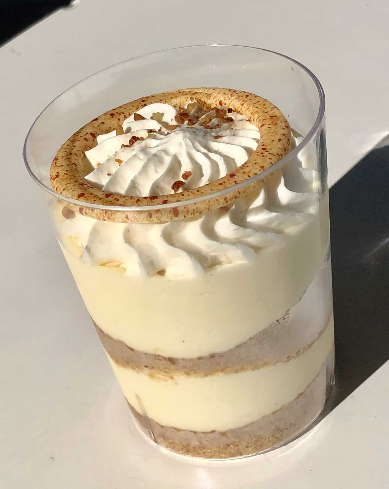 Pork Tamale Tres Leches Verrine Lemon Cheesecake Verrine Fairfax Fare Disney's Hollywood Studios