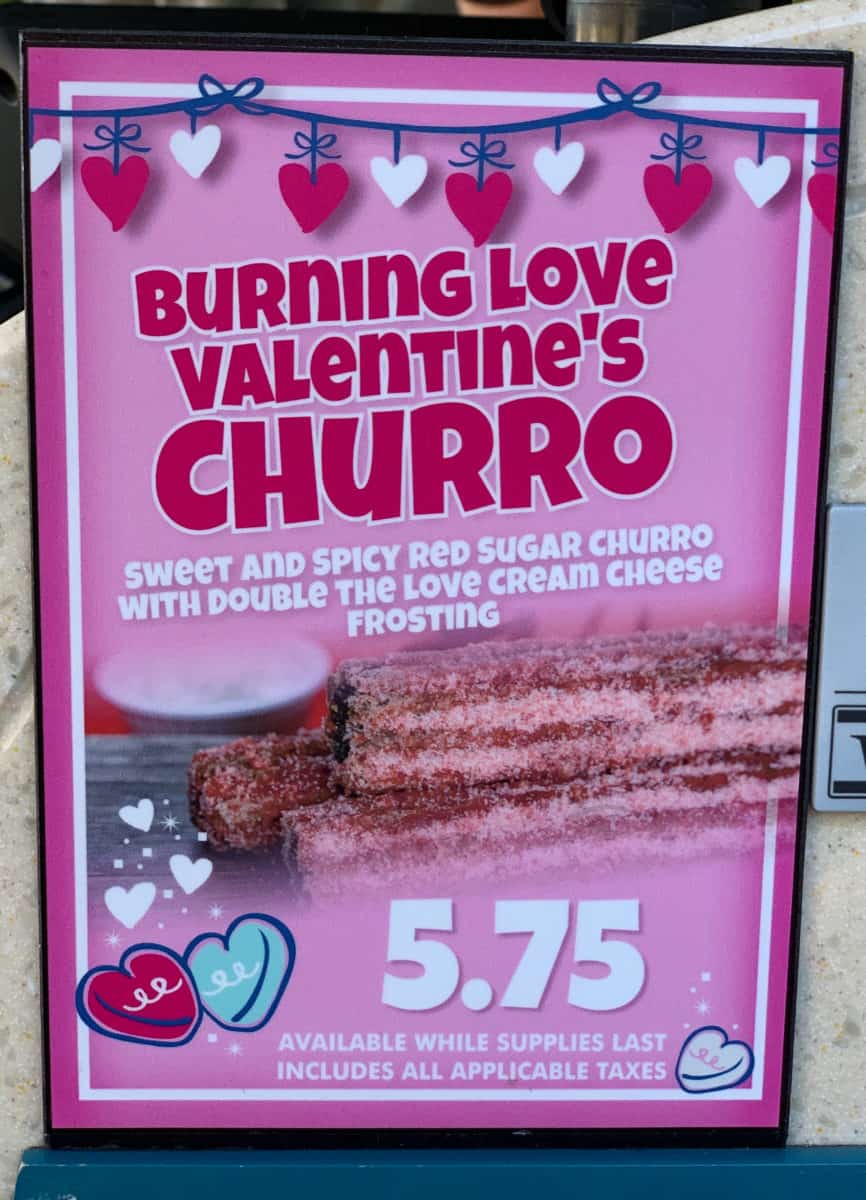 Burning Love Valentine's Churro Valentine's Month Disneyland Park