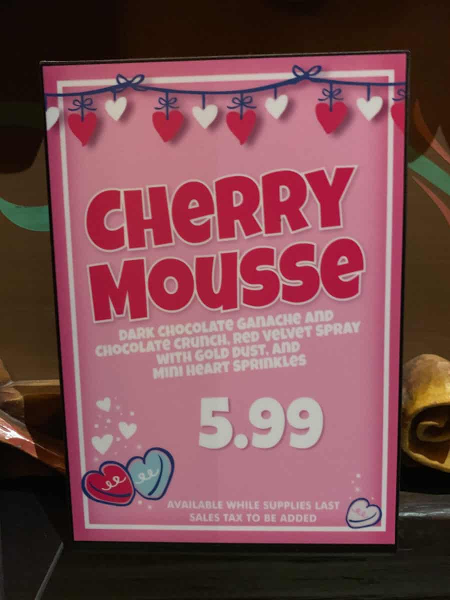 Red Rose Taverne Cherry Mousse Valentine's Month Disneyland Park