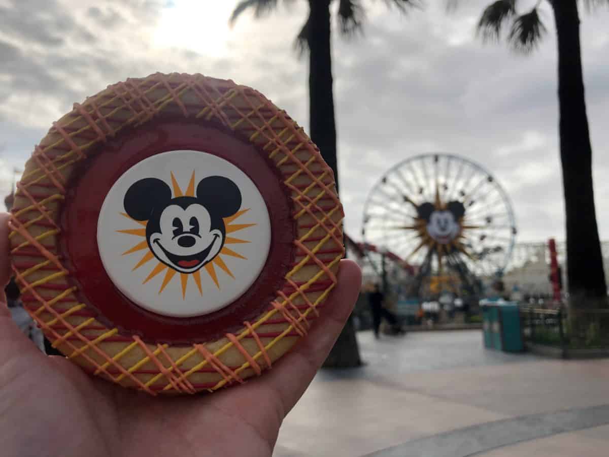 Review Mickey Fun Wheel Cookie And Celebration Cookies Get Your Ears On Celebration At California Adventure Disneyland News Today - youtube videos jelly roblox theme park