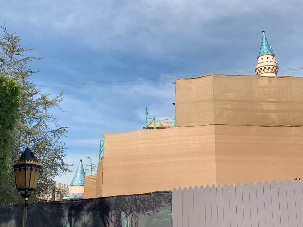 Sleeping Beauty Castle Refurbishment Disneyland Resort