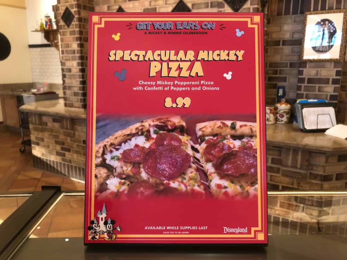 Boardwalk Pizza and Pasta Spectacular Mickey Pizza - Get Your Ears On Celebration at Disney California Adventure