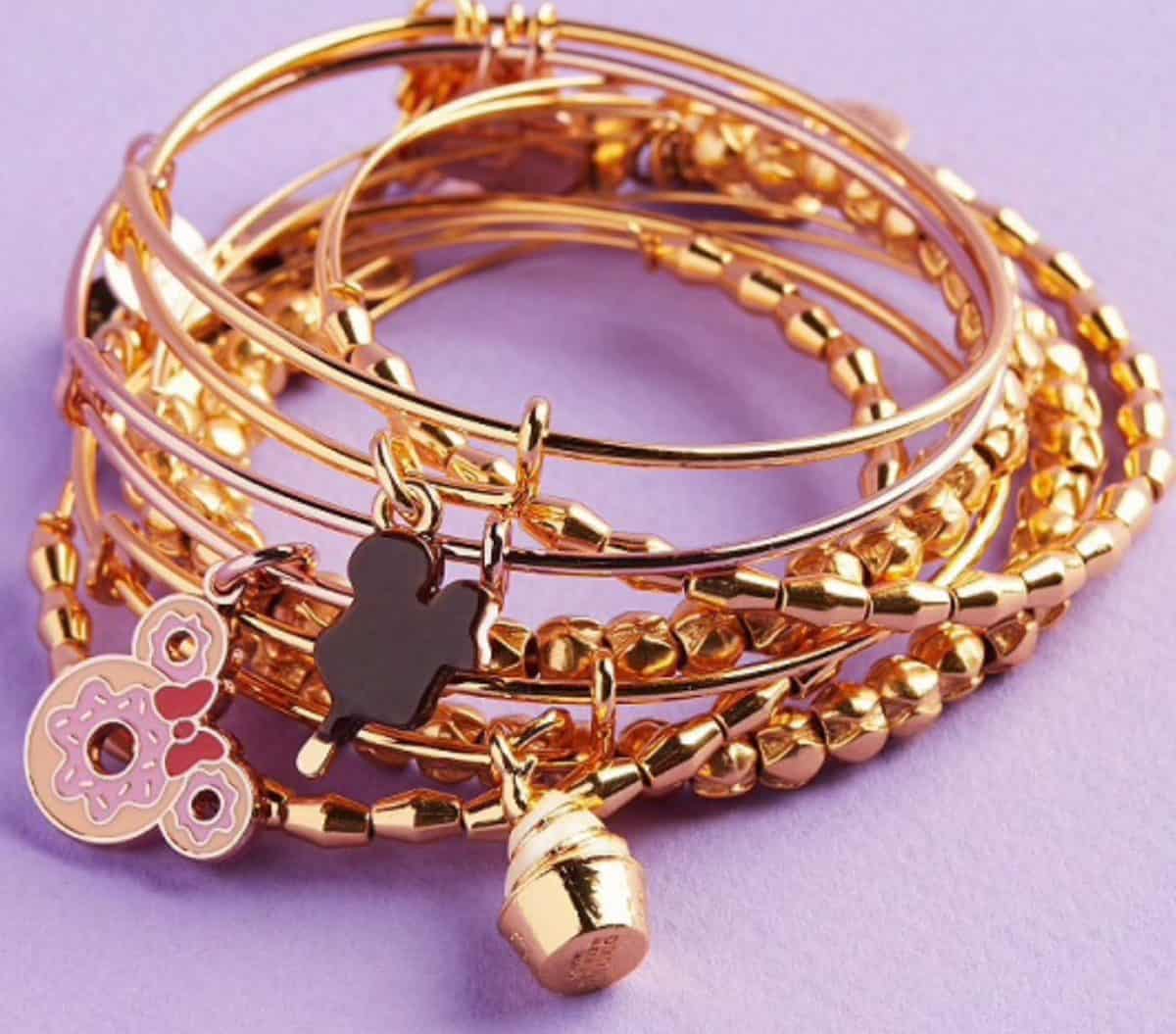 PHOTO: Alex and Ani Disney Snack Charm Bracelets Coming Soon to 
