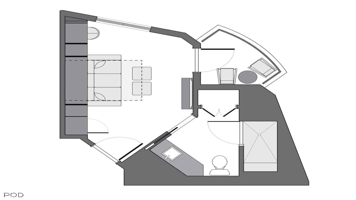 Tower Studio Floor Plan