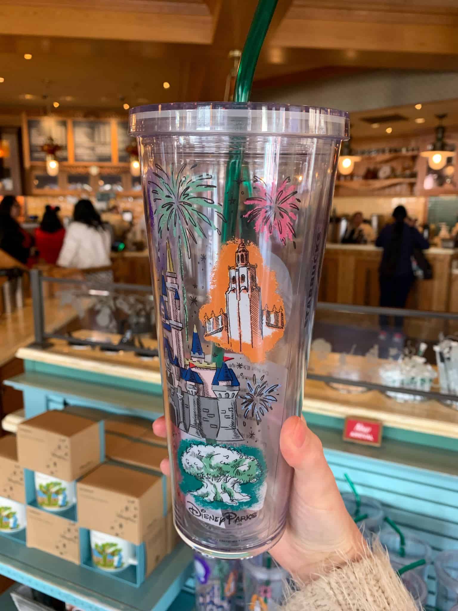 Disney Tumbler with Straw - Starbucks - Walt Disney World Park Icons