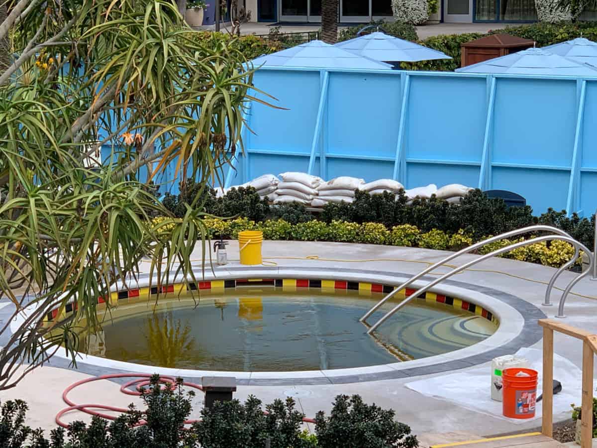 Disneyland Hotel Pool Refurbishment