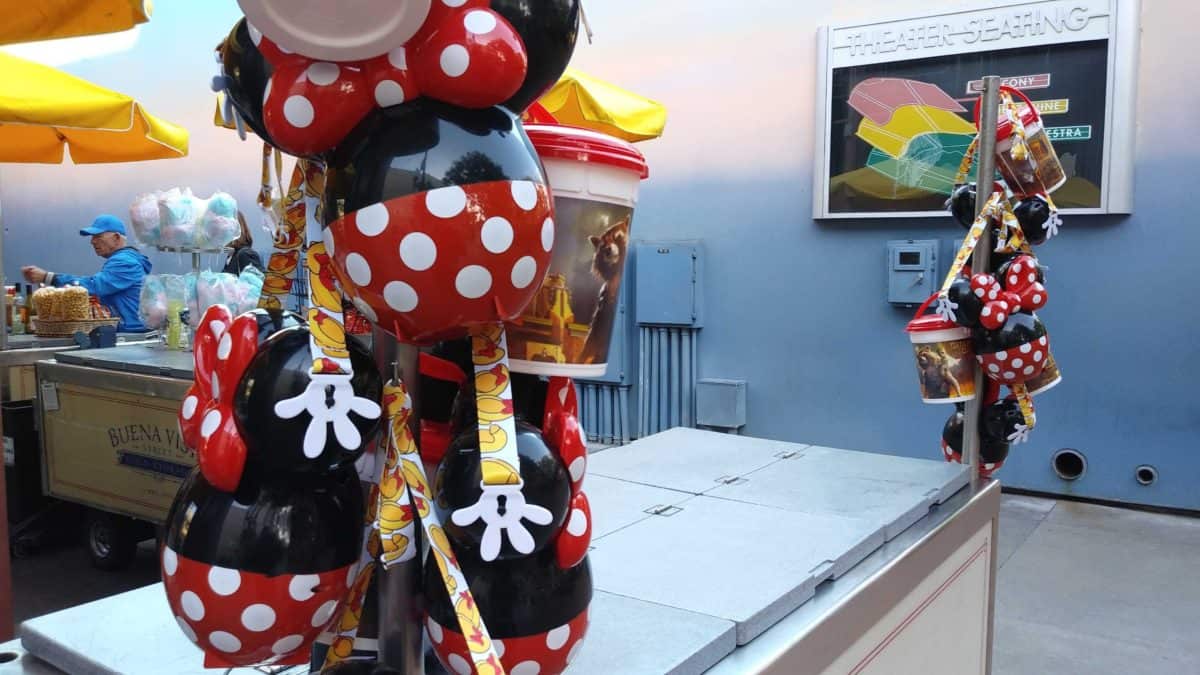 Minnie Mouse Balloon Popcorn Bucket Disney California Adventure