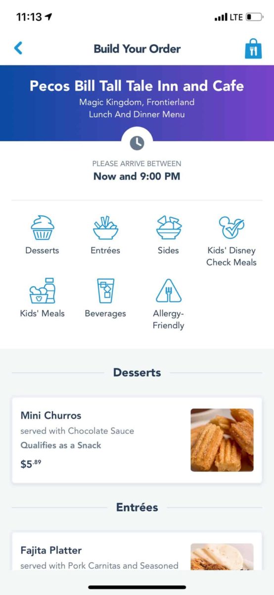 mobile order new interface my disney experience 2019 allergies dining walt disney world