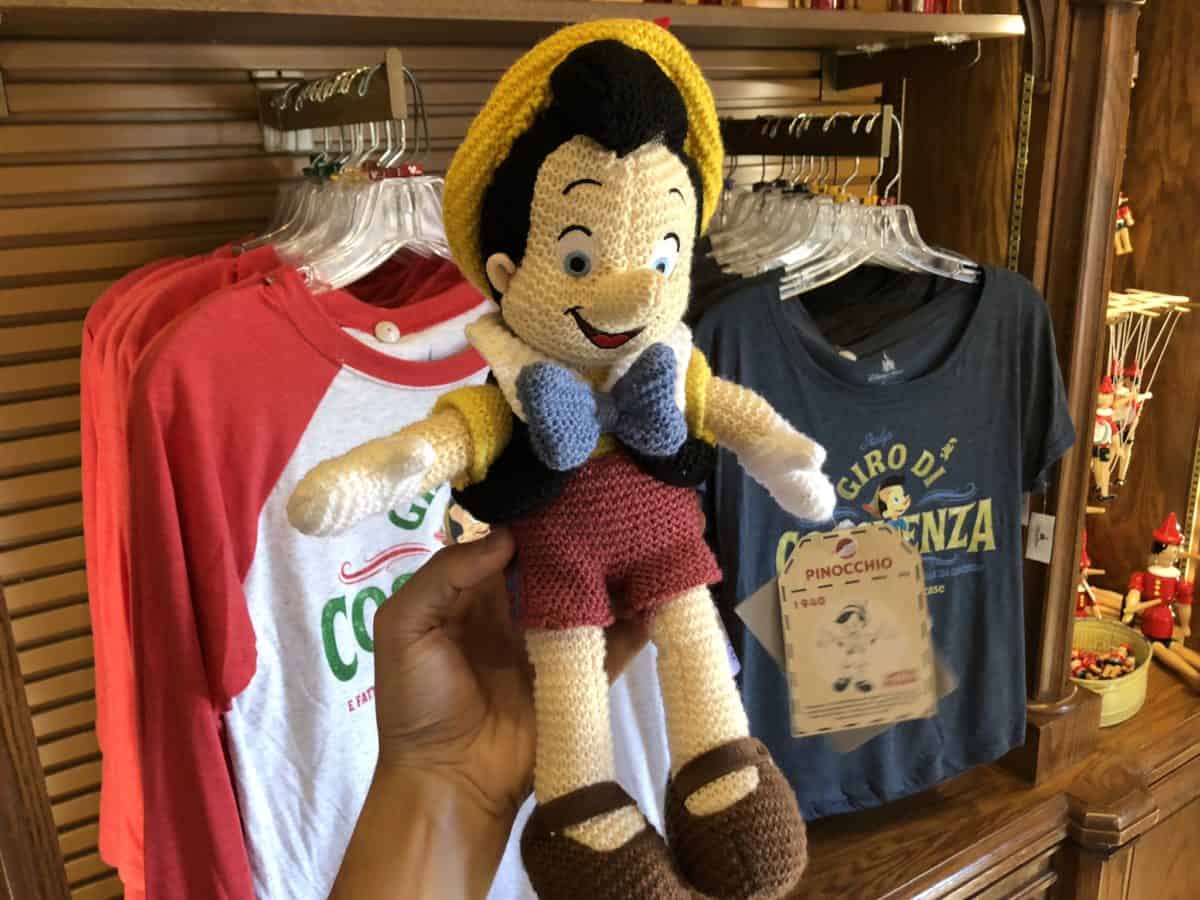 Limited Release Pinocchio knit Plush Italy Pavilion Epcot